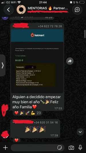 Ventas Hotmart alumnos Partner 360