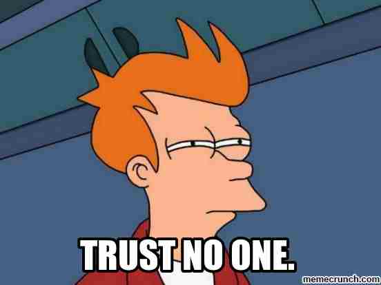 Trust no one. Radar interior